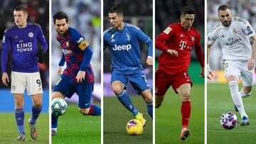 Vardy, Messi, Cristiano, Lewandowski y Benzema. Estrellas e imprescindibles pasados los 30.