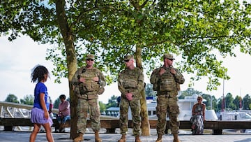Elementos de la Guardia Nacional en Washington D.C.