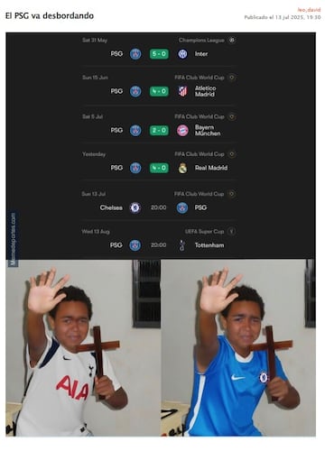 La final del Mundial de clubes, la de Wimbledon, los mejores memes del fin de semana 