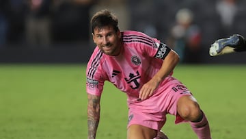 Inter Miami sabe que tiene en sus manos el boleto a los cuartos de final de la Leagues Cup 2025, pero tendrán que hacerlo sin Messi, quien está lesionado. Mandatory Credit: Sam Navarro-Imagn Images