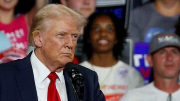 Republican presidential nominee and former U.S. President Donald Trump attends a campaign event in Charlotte, North Carolina, U.S. July 24, 2024. REUTERS/Marco Bello