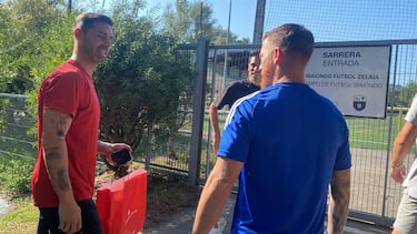 Yeray comienza a entrenarse con el Derio de Muniain