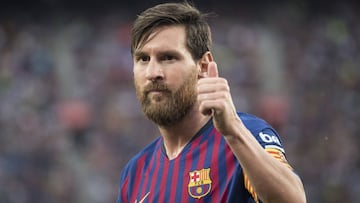 El delantero argentino del Barcelona, Leo Messi, durante un partido.