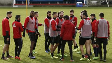 Sesión de Osasuna esta semana.
