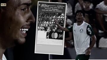 El lamentable gesto racista de un aficionado con un niño en brazos que ha denunciado Vinicius: el jugador terminó llorando