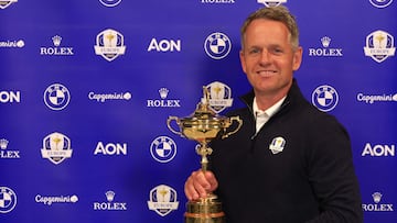 WEST PALM BEACH, FLORIDA - AUGUST 01: 2023 European Ryder Cup Captain Luke Donald poses for a portrait on August 01, 2022 in West Palm Beach, Florida. Mike Ehrmann/Getty Images/AFP
== FOR NEWSPAPERS, INTERNET, TELCOS & TELEVISION USE ONLY ==
