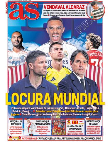 Las portadas de AS de junio