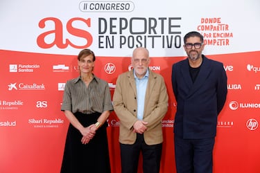 Vanessa Hernández, Directora de operaciones de Prisa, Javier Tebas, presidente de LALIGA y Vicente Jiménez, Director del Diario AS.