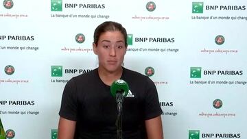 Muguruza, tras la derrota: "No estoy desanimada"