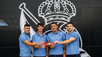 Los cuatro capitanes de la Real Sociedad en la temporada 2025-26.