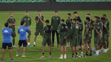 Rubi, en un entrenamiento.