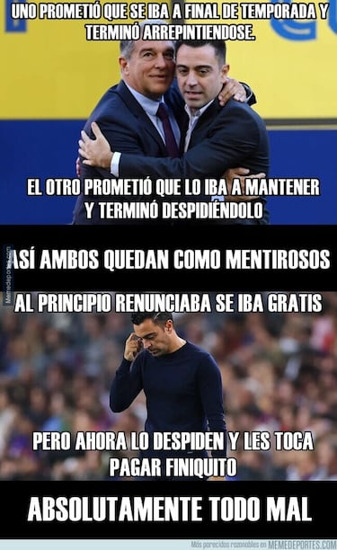 Las redes, sin piedad con la destitución de Xavi