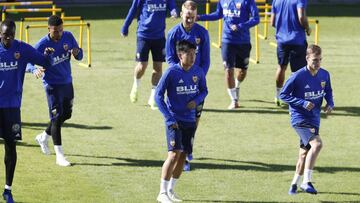 Jugadores del Valencia.