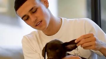 El nuevo perro de Phil Foden y su familia