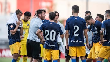 Entrenamiento del Andorra.