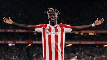 Es el último caso por el cual al Barcelona le han dicho "no". El extremo español ha rechazado al Barça y amplía su vinculación con el Athletic Club para las próximas diez temporadas y su cláusula aumenta más de un 50% la que tenía. El Athletic y Nico Williams han alcanzado un acuerdo para ampliar ocho temporadas, hasta el 30 de junio de 2035, el contrato que terminaba en 2027 después de aceptar el extremo rojiblanco el contrato planteado desde el club de Ibaigane y rechazar propuestas millonarias del Barça y del Bayern.
