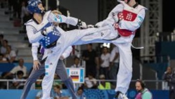 Jesús Tortosa (peto rojo) en los pasados Juegos Europeos.