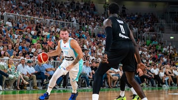 Luka Doncic, en su primer amistoso de preparación para el Eurobasket, un Eslovenia-Alemania.