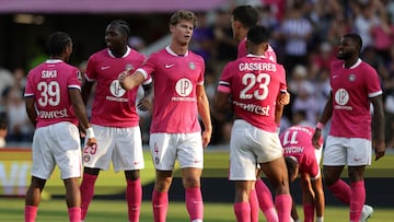 Los jugadores del Toulouse celebrando.