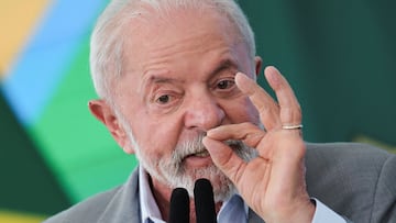 El presidente de Brasil, Luiz Inácio Lula da Silva, habla durante una ceremonia en el Palacio de Planalto, en Brasilia, Brasil, el 1 de agosto de 2025.