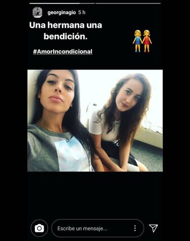 Georgina Rodríguez presenta a su hermana: "Bendición"