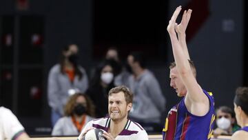 12/02/21 BALONCESTO BASKET
PARTIDO COPA DEL REY 2021 FASE FINAL CUARTOS
BARCELONA - UNICAJA
TIM ABROMAITIS ROLANDS SMITS