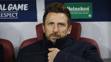 Di Francesco, durante el partido de Champions contra el CSKA Moscú.