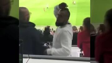 ¡La furiosa reacción de Vidal al ver el penal contra Juventus!