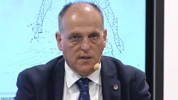 Tebas y la Superliga europea: "Un proyecto de barra de bar"