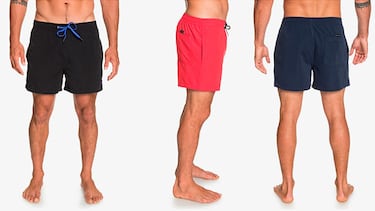 Este bañador de hombre Quiksilver de tejido reciclado está disponible en seis colores