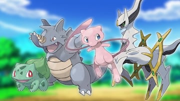 primer pokemon bulbasaur rhydon mew arceus