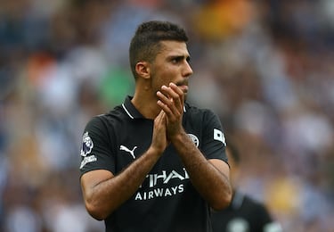 Rodri tras la derrota del Manchester City frente al Brighton & Hove Albion.
