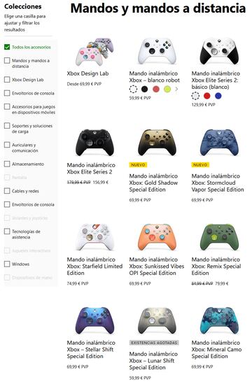 microsoft xbox accesorios oficiales