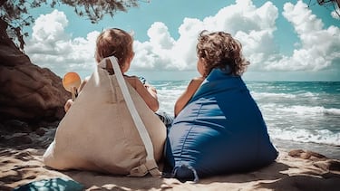 Ni silla ni tumbona: el puf para la playa que ha conquistado a los usuarios de Amazon por este ingenioso accesorio