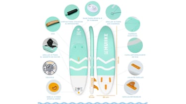 ¿Loco por el ‘paddle surf’? Esta tabla hinchable estable y muy resistente es perfecta para practicarlo