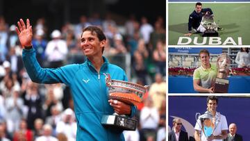 Nadal (5) y España (9), líderes del año en títulos de la ATP