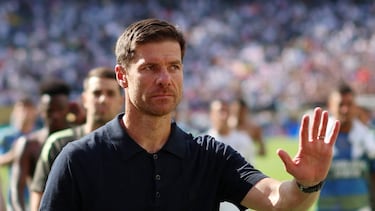 Xabi Alonso, entrenador del Madrid, en el partido del Mundial de Clubes ante el PSG.
