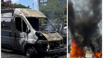 Vehículo explota en Arlington, Virginia