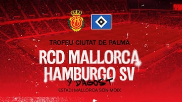 RCD Mallorca y Hamburgo SV disputarán el Trofeo Ciudad de Palma.