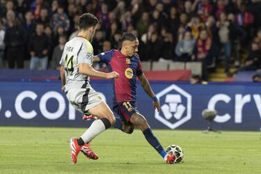 Un Raphinha en estado de gracia y volvió a dejar una espectacular definición para anotar el 3-1 de su equipo.
