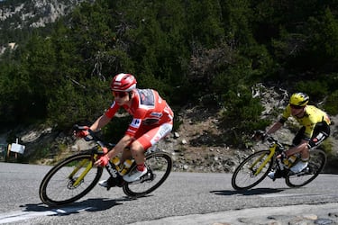 Jonas Vingegaard durante la etapa de hoy.