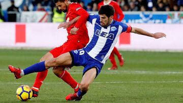 Manu García con el Alavés.