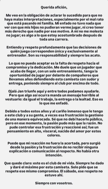 Dani Rodríguez se justifica pero la lía señalando a un compañero nuevo: Jan Virgili