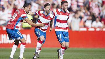 Cervera, molesto con el arbitraje: "El gol del Granada es falta"