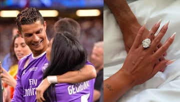 Cristiano cumple su palabra y entrega anillo de compromiso a Georgina Rodríguez