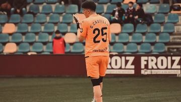 Gonzalo Castillo, en su debut con Real Valladolid Promesas.