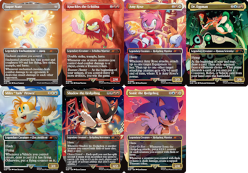 magic the gathering sonic the hedgehog secret lair friends foes