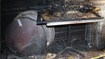 Incendio en el restaurante Bobby Salazar's.