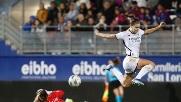 Bruun durante el partido en Eibar.