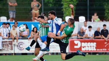 Marcos Fernández, en pretemporada con el Espanyol.